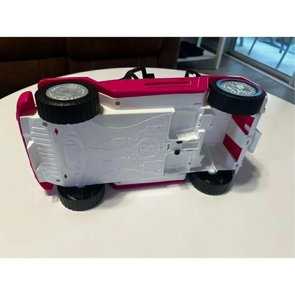 Mattel Barbie Car Beach Cruiser Truck Pink Jeep Toy Accessory Playset Car